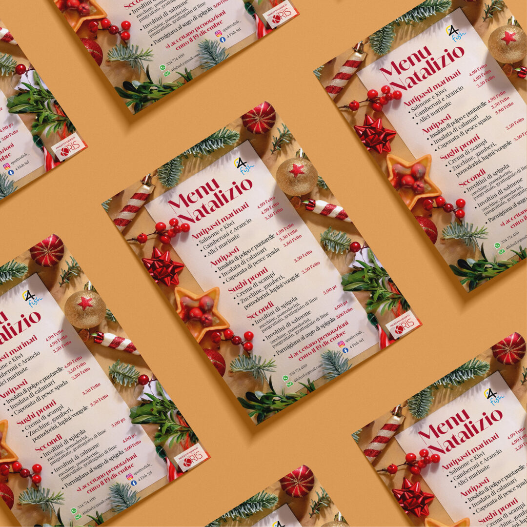 Locandina A3 Menu Natale