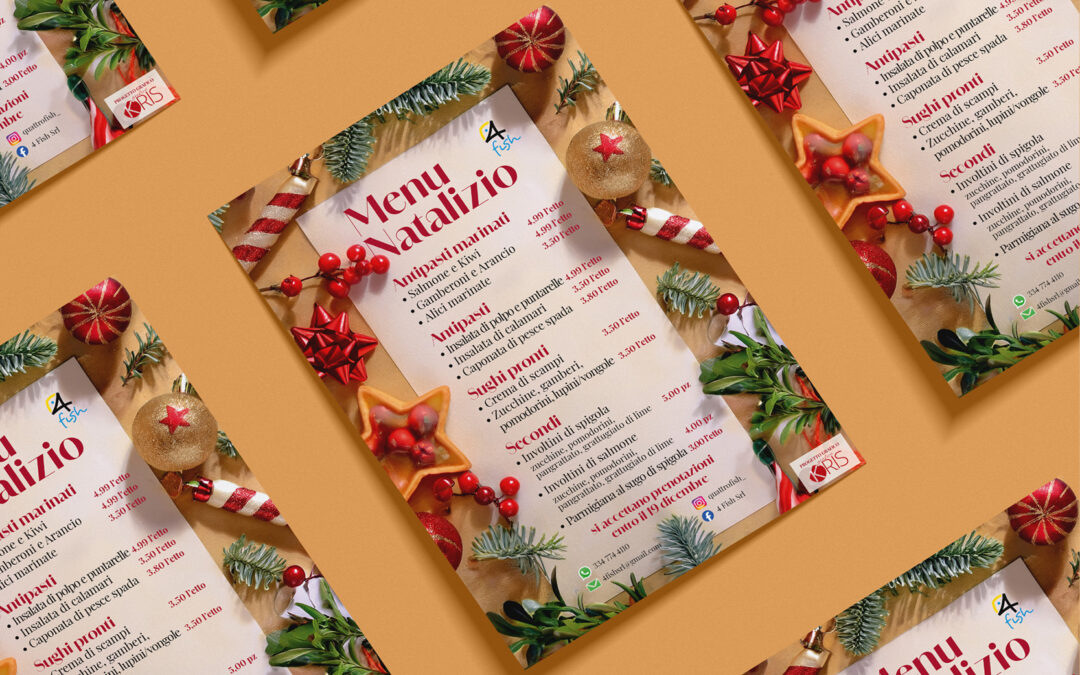 Locandina A3 Menu Natale
